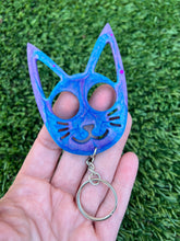 Load image into Gallery viewer, Handmade kitty cat self defense key chain
