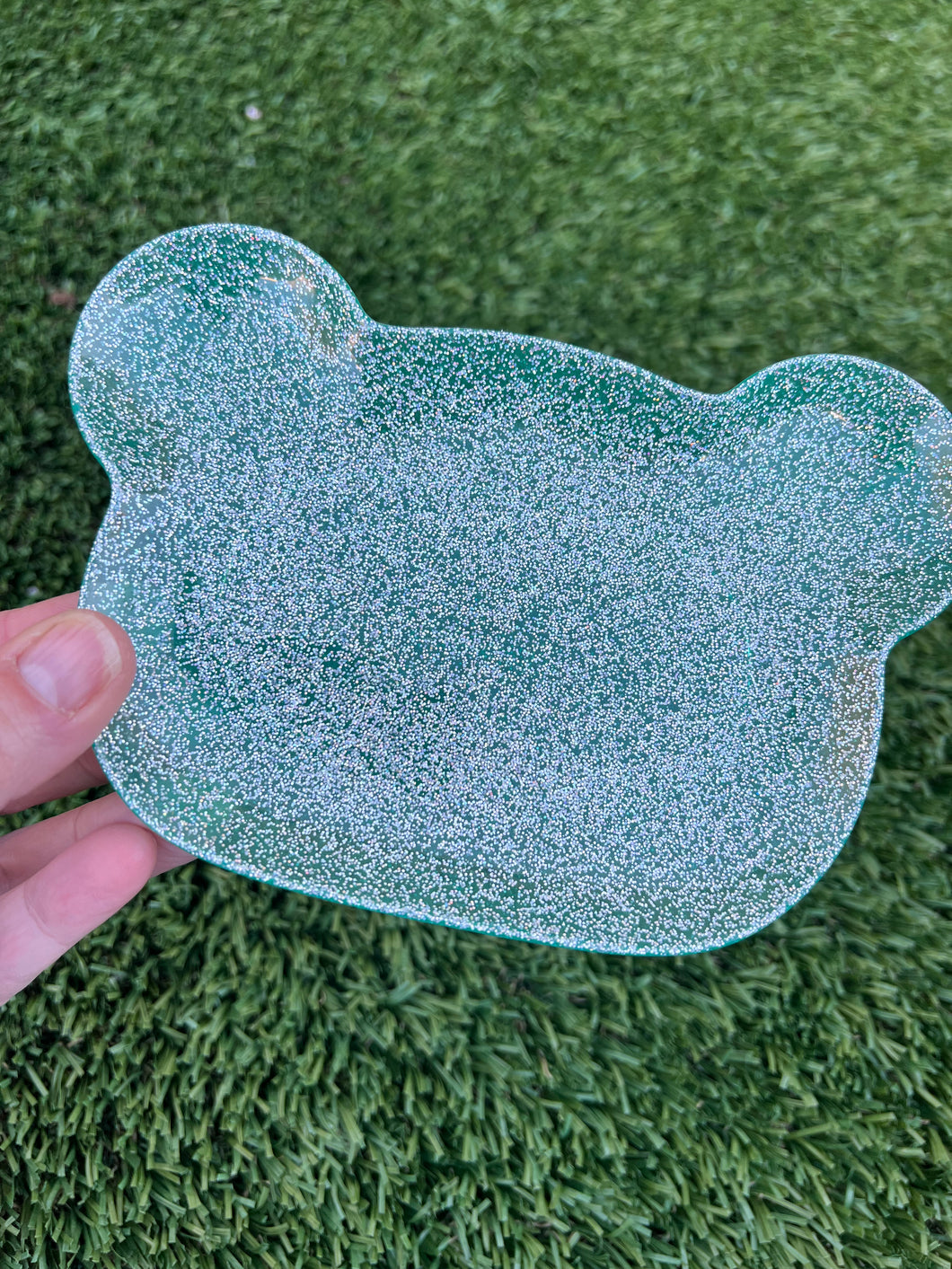 Handmade bear shaped soap dish